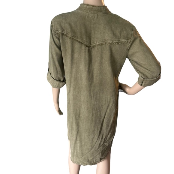🫒Cloth & Stone Anthro Western Shirt Dress🫒 - Picture 6 of 12